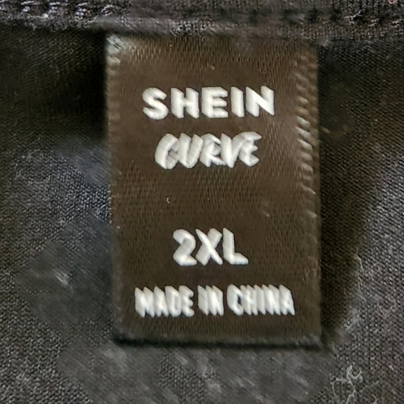 Shein Curve Black 90's Bodysuit Tank Top Stretchy Summer Sexy Plus Size 2X - Picture 8 of 9